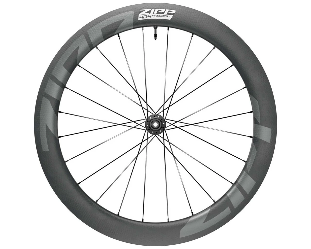 ZIPP 404 Firecrest 28" Carbon Vorderrad Disc Centerlock 12x100mm Steckache | Silver-grey